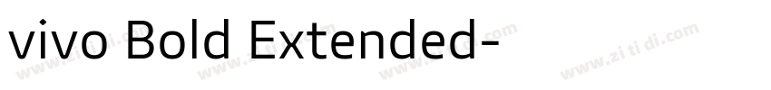 vivo Bold Extended字体转换
